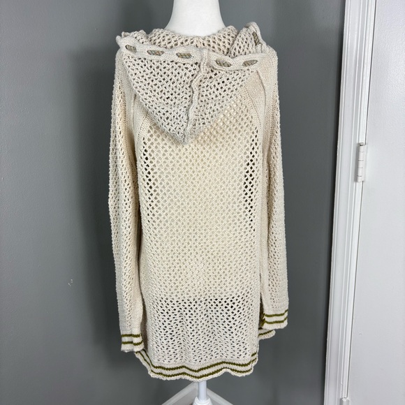 Free People Shadow Stripe Open Knit Hoodie Size S - Picture 5 of 7